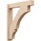 Ekena Millwork 6-in W x 30-in D x 36-in H Balboa Block Rough Cedar Woodgrain TimberThane Outlooker, Primed Tan OUTUR060X30X36BOA44RCPR - alternate 1